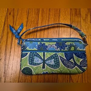 Vera Bradley Doodle Daisy Mini Bag Wristlet
